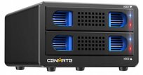 Obudowa RAID 2x HDD/SSD USB 3.0 40TB CENMATE wentylator, 4 tryby