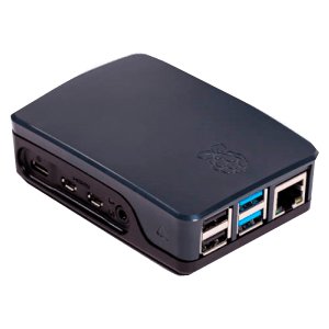 Obudowa Raspberry Pi 4 (czarna/szara) - Raspberry Pi