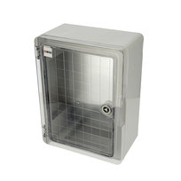 Obudowa standardowa ABS 250x330x140 z ocynkowaną płytą montażową (z przezroczystymi drzwiami)  | 800.701.002 | HOROZ