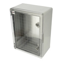 Obudowa standardowa ABS 400x500x180 z ocynkowaną płytą montażową (z przezroczystymi drzwiami)  | 800.701.004 | HOROZ