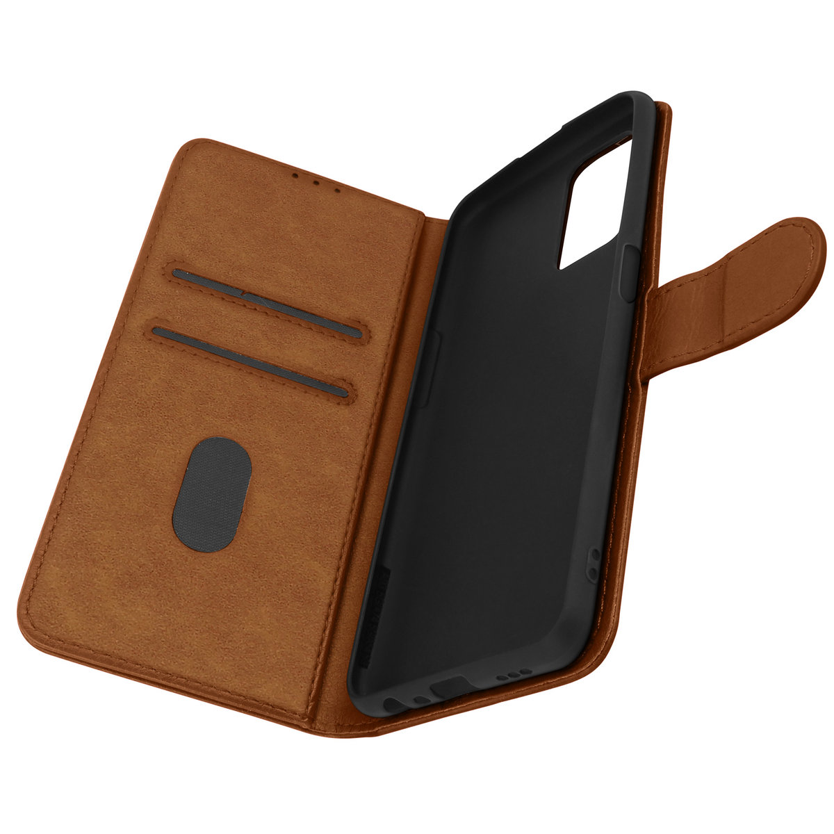 Obudowa tylna Oppo A54 5G i A74 5G Full Function Wallet brązowa ...