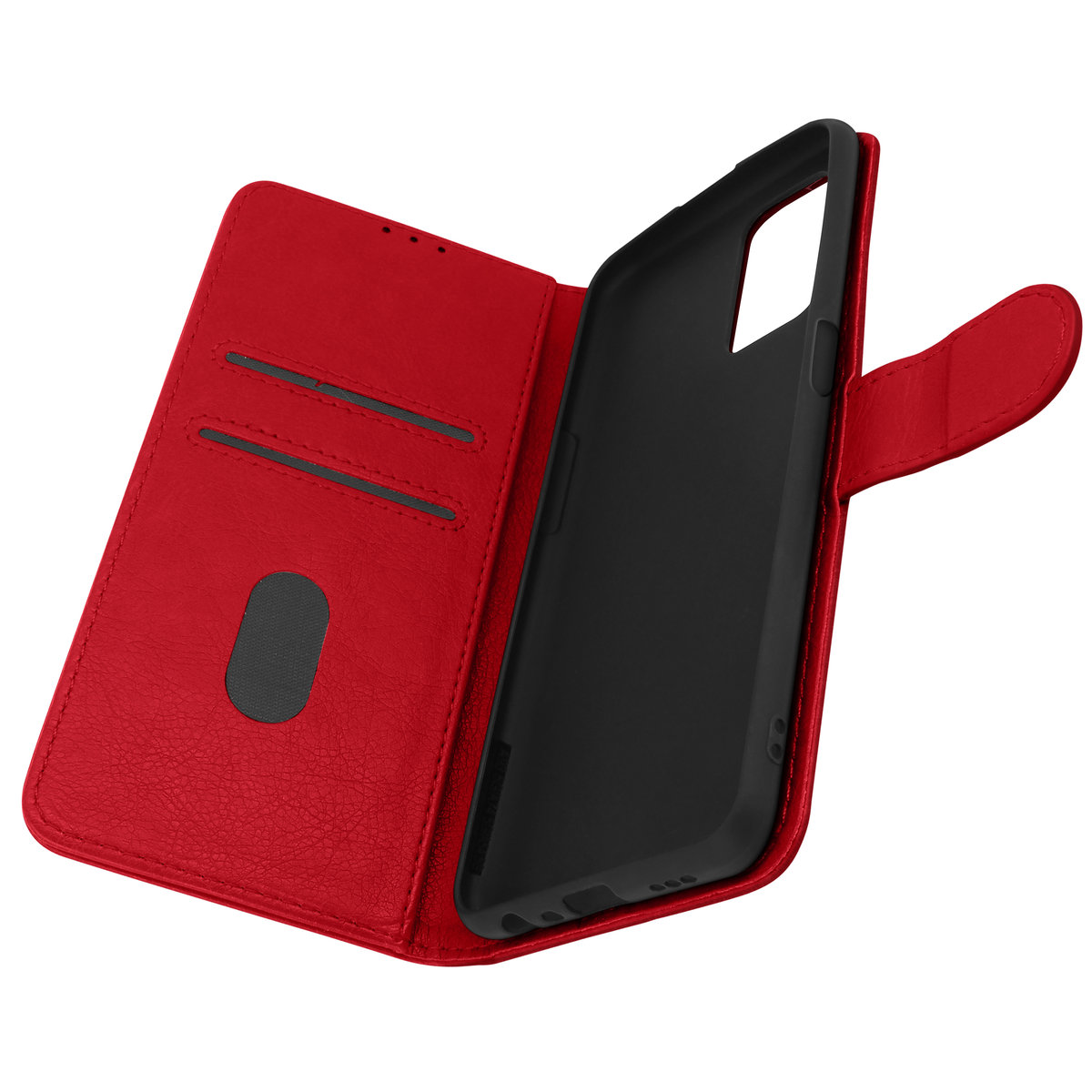 Obudowa tylna Oppo A54 5G i A74 5G Full Function Wallet czerwona ...