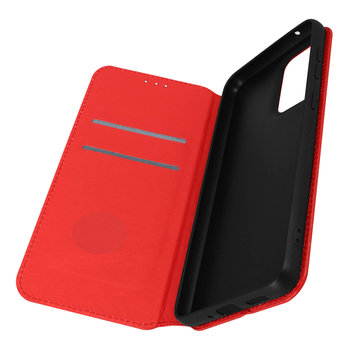 Obudowa tylna Samsung A33 5G z funkcją portfela i podstawki - czerwona - Avizar