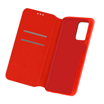 Obudowa tylna Samsung Galaxy A32 z funkcją portfela i podstawki - czerwona - Avizar