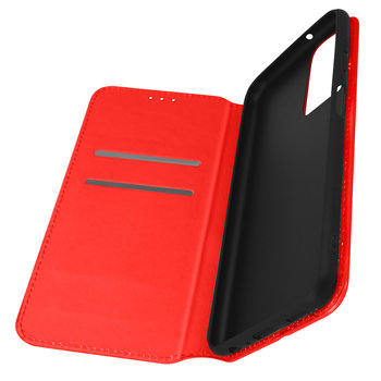 Obudowa tylna Samsung M23 i M13 z funkcją portfela i podstawki - czerwona - Avizar