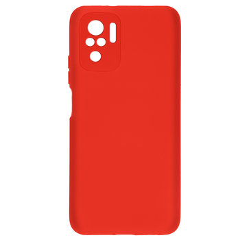 Obudowa Tylna Xiaomi Redmi Note 10/10S Semi-Rigid Silicone Soft-Touch Finish Czerwona - Avizar