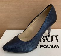 Obuwie Damskie Szplilki Niebieskie Firmy AGA BUT rozmiar 37 Inny producent