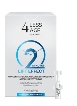 Oceanic, Less 4 Age, koncentrat błyskawicznie liftingujący, 5 ampułek peptydowych - Oceanic