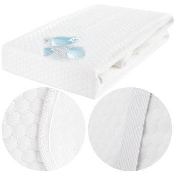 Ochraniacz na materac 80x200 cm wodoodporny, do łóżeczka, Darymex, pikowany SOFT-TOUCH kolor biały - Darymex