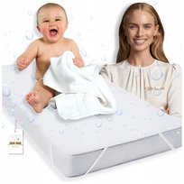 Ochraniacz na Materac 90 x 200 Podkład Wodoodporny Antyalergiczny z Gumką