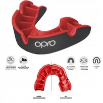 Ochraniacz Na Zęby Szczęka Opro Ufc Silver Czarny/Czerwony R. Uniwersalny