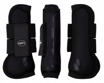 Ochraniacze dla konia QHP TendonBoots przód czarne COB QHP