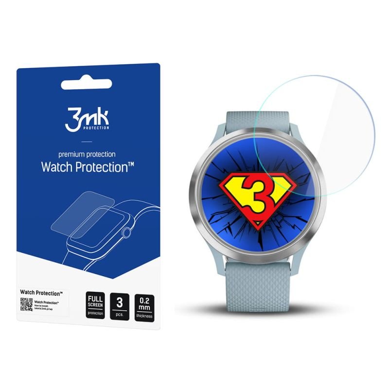 Фото - Чохол і плівка для смартгодинників 3MK Ochrona na ekran smartwatcha Garmin Vivomove HR -  Watch Protection 