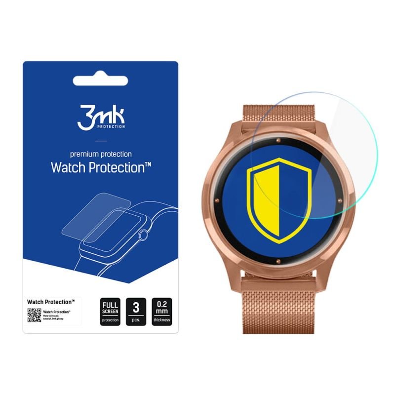 Zdjęcia - Etui i folia ochronna do smartwatchy 3MK Ochrona na ekran smartwatcha Garmin Vivomove Luxe -  Watch Protection 