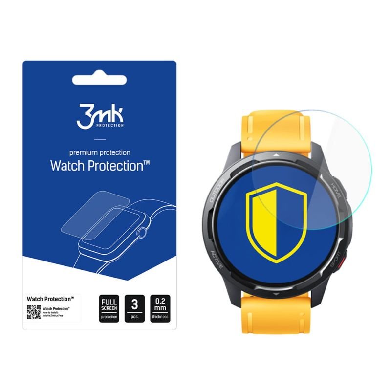 Фото - Чохол і плівка для смартгодинників 3MK Ochrona na ekran smartwatcha Xiaomi Watch S1 Active -  Watch Protection 
