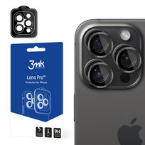 Ochrona na obiektyw aparatu do iPhone 15 Pro - 3mk Lens Protection Pro Graphite Apple