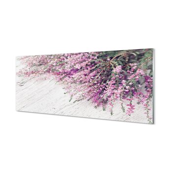 Ochronny panel kuchenny + klej Kwiaty deski 125x50 cm - Tulup