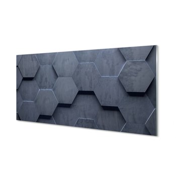 Ochronny panel szklany Kamień beton plastry 120x60 - Tulup