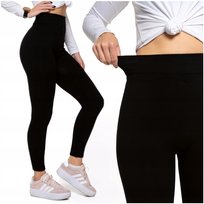 Ocieplane LEGGINSY Czarne Spodnie Damskie MORAJ r. Uniwersalny