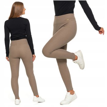 Ocieplane Legginsy Prążkowane Damskie Ciepłe Wysoki Stan MORAJ L/XL - Moraj