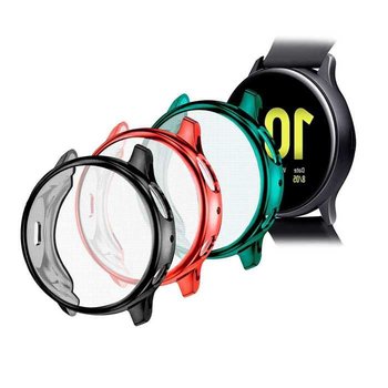 OCIODUAL Pack 3 etui ochronne, inteligentne zegarki Samsung Galaxy Watch Active 2, czerwony/niebieskawy zielony/szary, 44mm - OCIODUAL