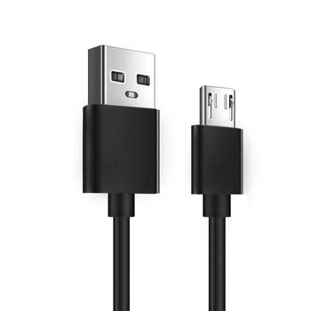 OCIODUAL USB 2.0 a męskie złącze ładowania i USB 2.0 Micro USB męskie złącze 18cm czarny do smartfonów MP3 - OCIODUAL