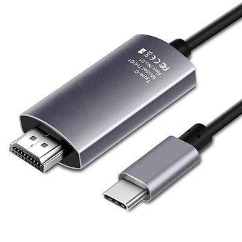 OCIODUAL USB 3.1 typ C do HDTV 2.0 męski kabel XHD 4K 60Hz czarny adapter kompatybilny z Sam Galax S21 S20 Huaw P40 P30 - OCIODUAL