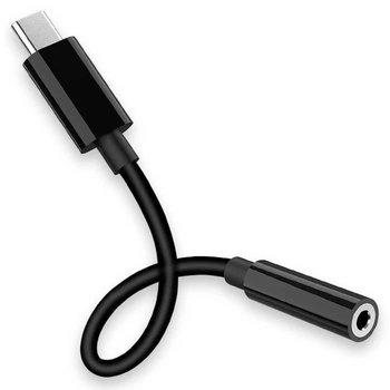 OCIODUAL USB typu C do adaptera gniazda jack 3,5 mm Czarny TRRS OMPT Aux Konwerter audio Mini kabel do słuchawek - OCIODUAL