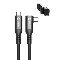 Oculus Link Kabel VortexVR 3m + Element mocujący | USB-C | do Oculus Quest 2 (lub Quest 1) | SteamVR | SideQuest Vortex Virtual Reality
