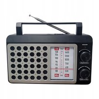 ODBIORNIK RADIOWY RADIO FM AM SIECIOWE BATERYJNE SIECIOWO-BATERYJNE CZARNE