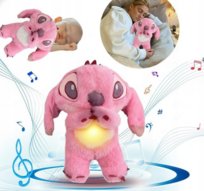 ODDYCHAJĄCY STITCH STICH MIŚ SZUMIĄCY MIŚ PLUSZAK USPOKAJAJĄCY MASKOTKA ZABAWKA ODDYCHA
