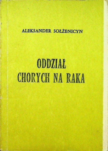 Oddział chorych na raka - W opisie | Książka w Empik