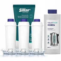 Odkamieniacz do ekspresu 0,5l + 3x filtr Sillar do ekspresu Delonghi Magnifica - zamiennik Sillar
