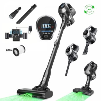 Odkurzacz bezprzewodowy pionowy 4w1 YCM1 20KPA z oświetleniem LED - Moosoo