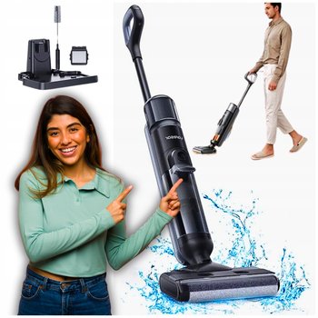 ODKURZACZ BEZPRZEWODOWY PIORĄCY PIONOWY BEZWORKOWY MOKRO I SUCHO Laresar M3 - inna (Inny)