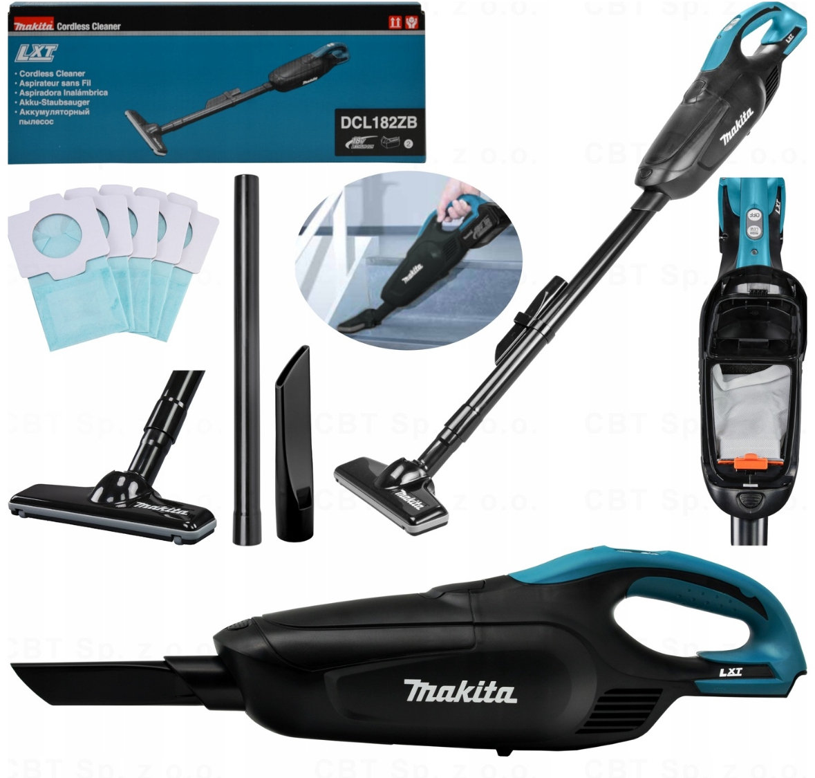 Makita Odkurzacz Makita 18v Bezprzewodowy Ręczny z 2 Trybami do Domu i Samochodu