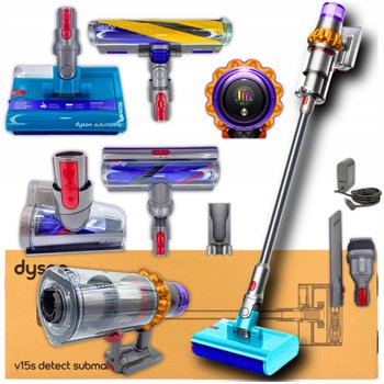 Odkurzacz Pionowy Dyson V15S Detect Submarine Srebrny/Szary Mop Xxl - Dyson