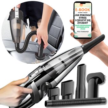 Odkurzacz Ręczny Do Auta Domu Samochodowy Bezprzewodowy Mocny 120W Prezent Dla Mężczyzny + Ebook-1 - Pltb