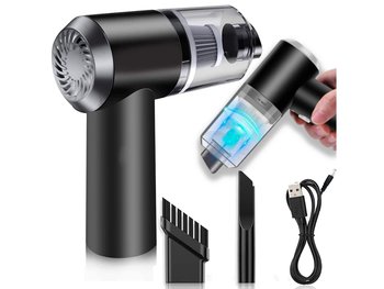 Odkurzacz Samochodowy Bezprzewodowy Do Auta Domu Ręczny Mocny 120W - PrzydaSie.pl