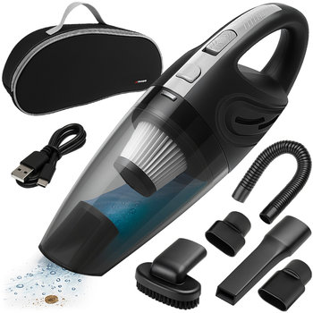 Odkurzacz Samochodowy Bezprzewodowy Ręczny Akumulatorowy Mocny Końcówki USB - Iso Trade