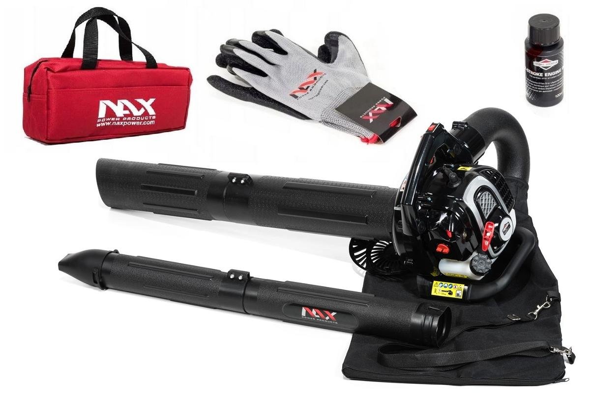 Odkurzacz spalinowy ogrodowy z funkcją dmuchawy NAX 950V z silnikiem 25cc na licencji Briggs&Stratton