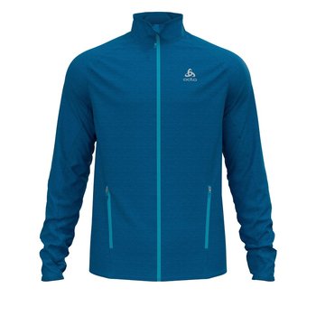 Odlo, Bluza sportowa męska, Midlayer full zip PROITA C/O, niebieski, rozmiar S - Odlo