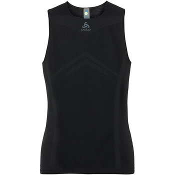 Odlo, Koszulka tech. męska, Suw Top Crew neck Singlet Breathe C/O 411462/15000, czarny, rozmiar M  - Odlo