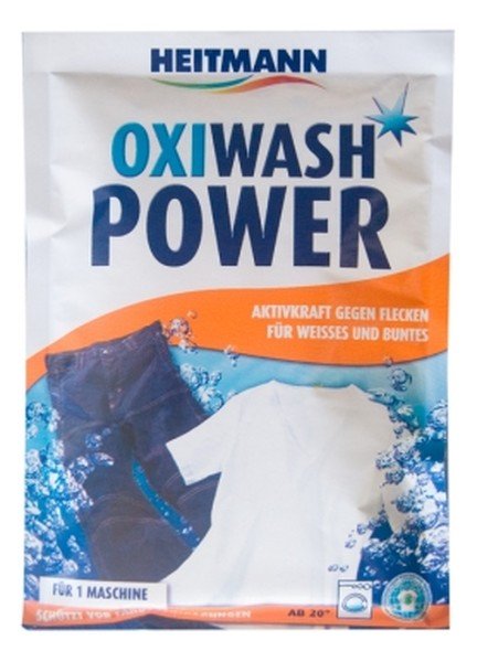 Фото - Пральний порошок Heitmann Odplamiacz w proszku , Oxi Wash Power, 50 g 