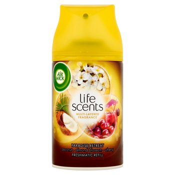 Odświeżacz powietrza , dyfuzor i wkład, AIR WICK Freshmatic Life Scents Paradise Retreat Kokos i Kwiat Migdałowca, 250 ml - Air Wick