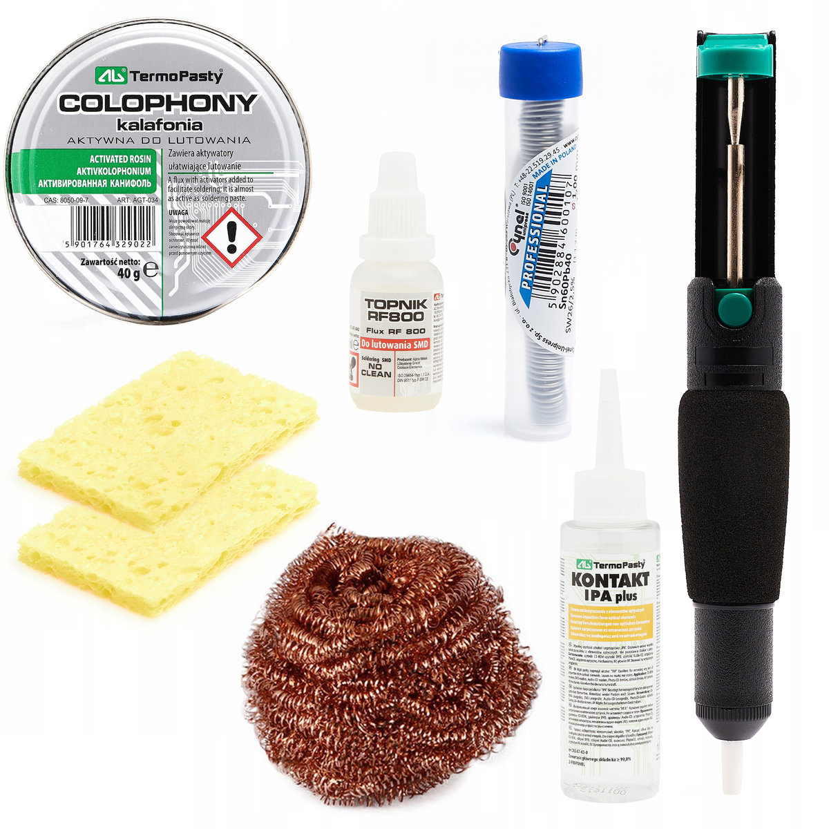 Odsysacz lutowniczy 35cm-HG + zestaw akcesoriów