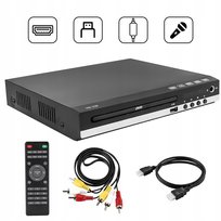ODTWARZACZ DVD CD USB DO TELEWIZORÓW 1080P HDMI DVD-229 Z PILOT CZARNE HD