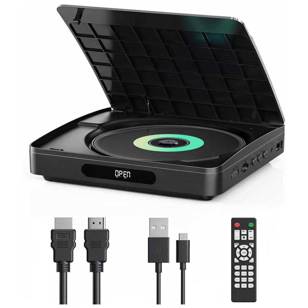 Odtwarzacz DVD Mini HD Do Telewizora HDMI-Sync 1080P DVD+R DVD-RW ...