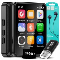 Odtwarzacz Mp3 Mp4 32gb Bluetooth Głośnik Pl Menu Radio Dyktafon Słuchawki OEM