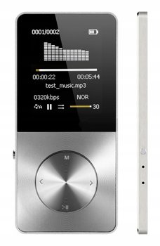 Odtwarzacz MP4 T1 16GB głośnik microSD MP3 srebrny - Inny producent